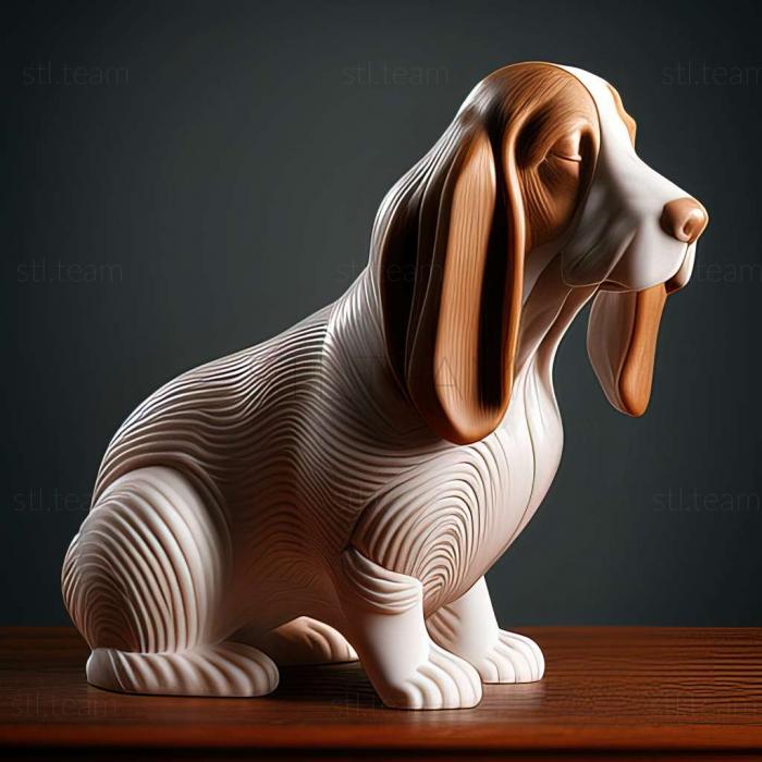 Animals Porcelain Hound dog
